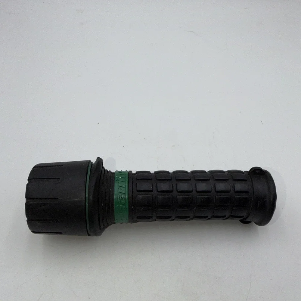 Vtg Garrity Flashlight Rubber Impact Resistant Rugged Outdoors Light Waterproof